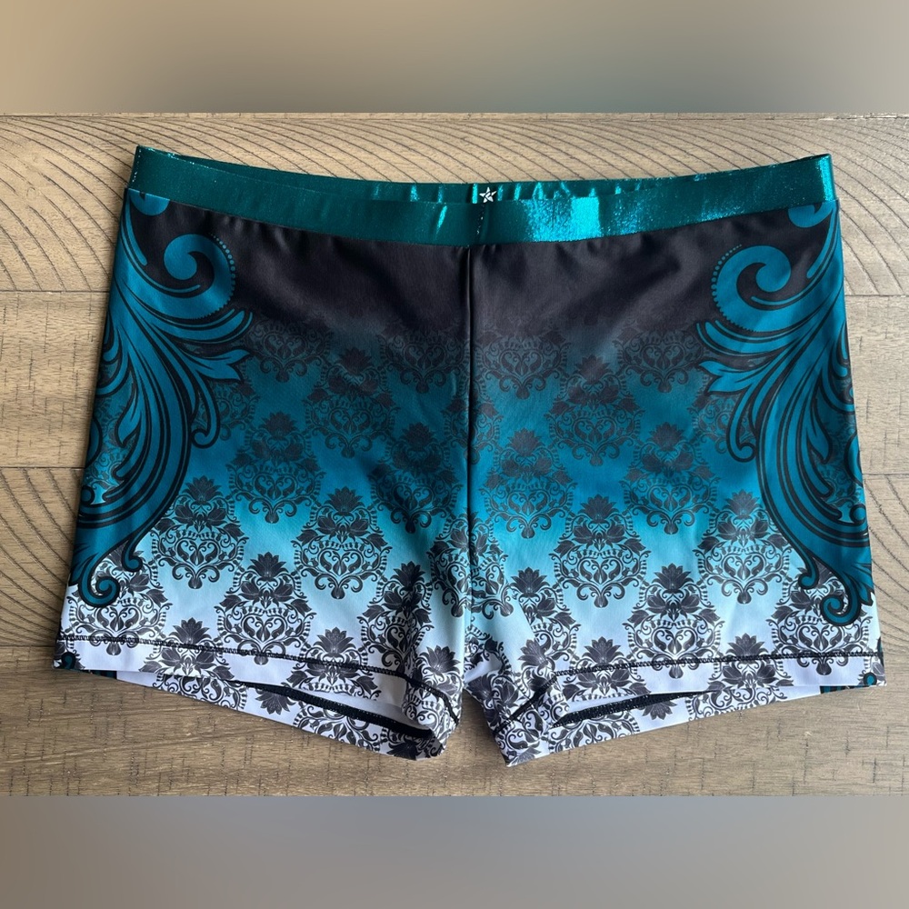 Rebel Athletic Cheer Shorts Ombre Design Women's XL
